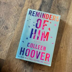 Reminders of Him — Teal and Pink Hardcover Novel